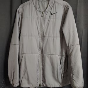 Nike jacket reversible grey large